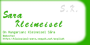 sara kleineisel business card